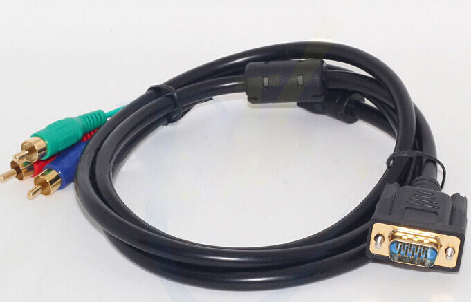 High Speed VGA to 3 RCA Cable Male to Male
