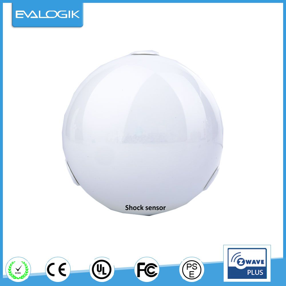 Shock Sensor Circular Version with FCC IC Z-Wave Certified (ZW1105)
