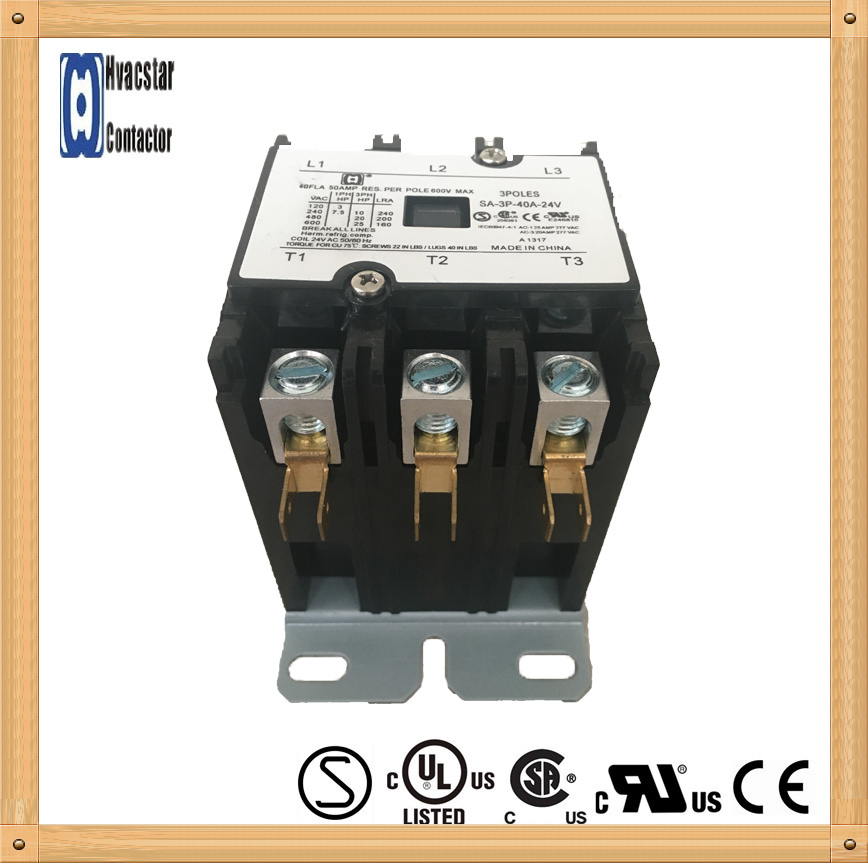 Wholesale Price High Quality AC Contactor, 40A, 120V Coil AC Contactor