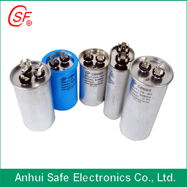 Cbb65-2 Aluminum Oval Cylinder Motor Run Capacitor