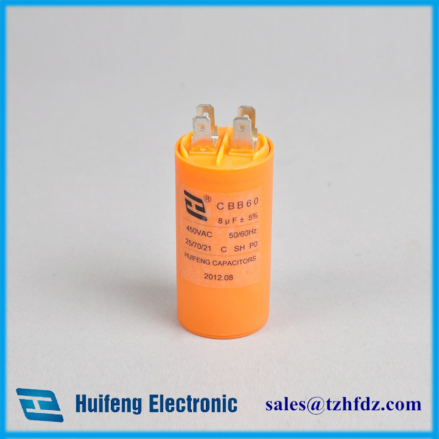 Cbb60 Motor Run Capacitor with Two Pins