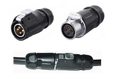 IP65 4 Pin Power Connector Waterproof 12V Wire Connectors
