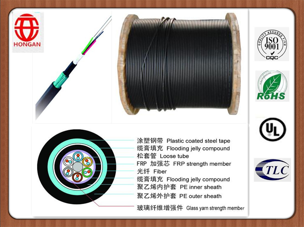 Outdoor 96 Core Optical Fiber Cable for Communication