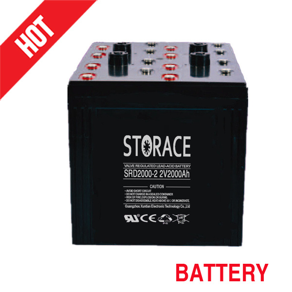 Solar Deep Cycle Batteries 2V 2000ah Battery Rechargeable
