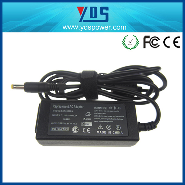 9.5V 3.5A 34W AC DC Replacement Laptop Power Adapter