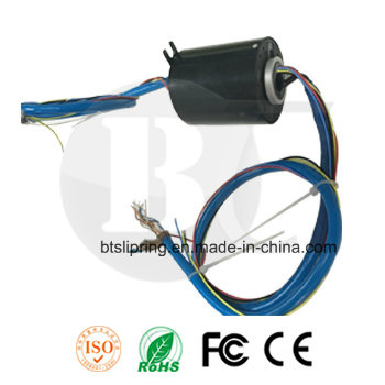 Gigabit Ethernet Through Hole Slip Ring Without Interference