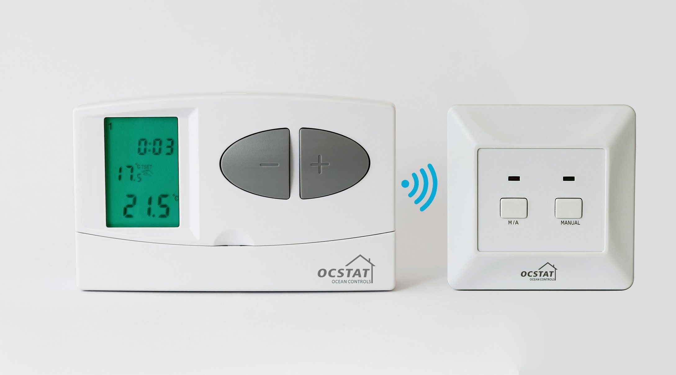 Wireless Electronic Room Thermostat and Temperature Controls