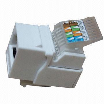 CAT6 UTP 90 Degree Toolless Keystone Jack