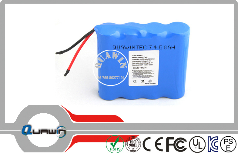 (2S2P) 7.4V 6000mAh Lithium Battery