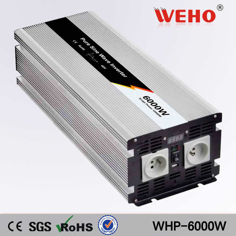100% Test 6000W Pure Sine Wave off Grid Solar Inverter