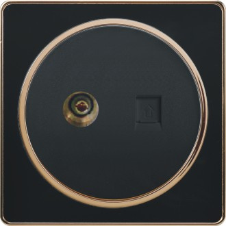 British Standard TV Plus Telephone Socket Flat (A1)