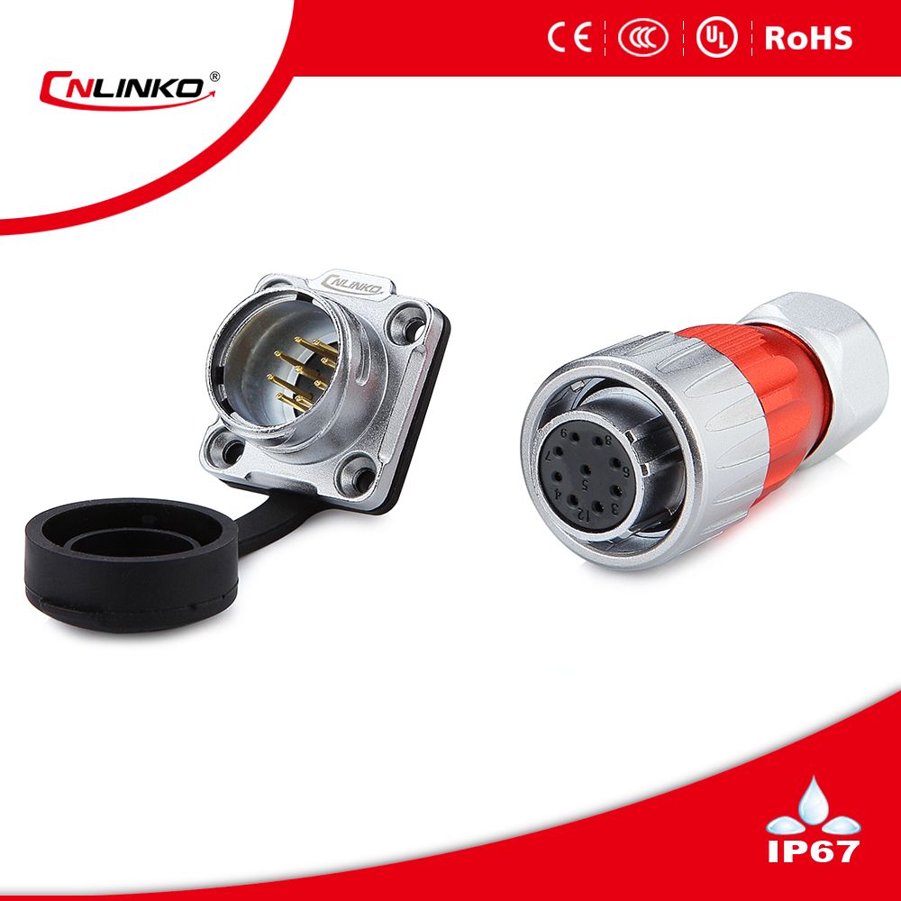 Dh-20 Power Waterproof Connector with 9pins