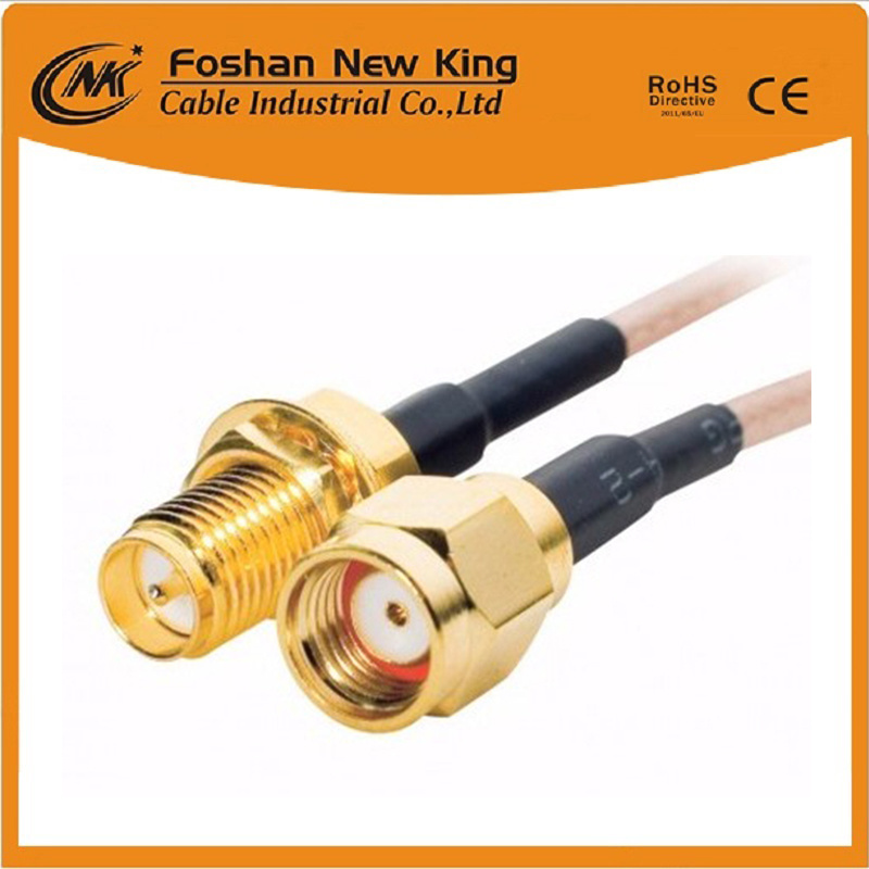 RG6 Coaxial Cable with F Connector for CATV/CCTV Communication