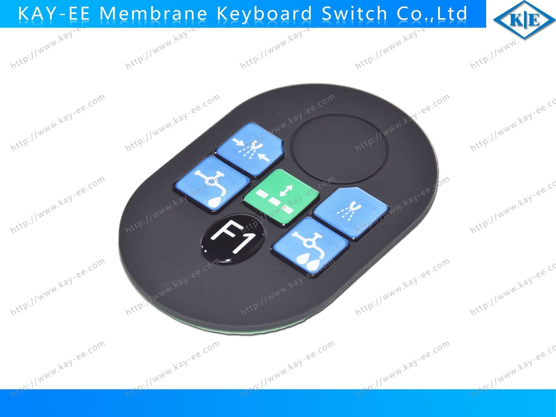 Customized Rubber Resin Push Button Switch for Bathroom