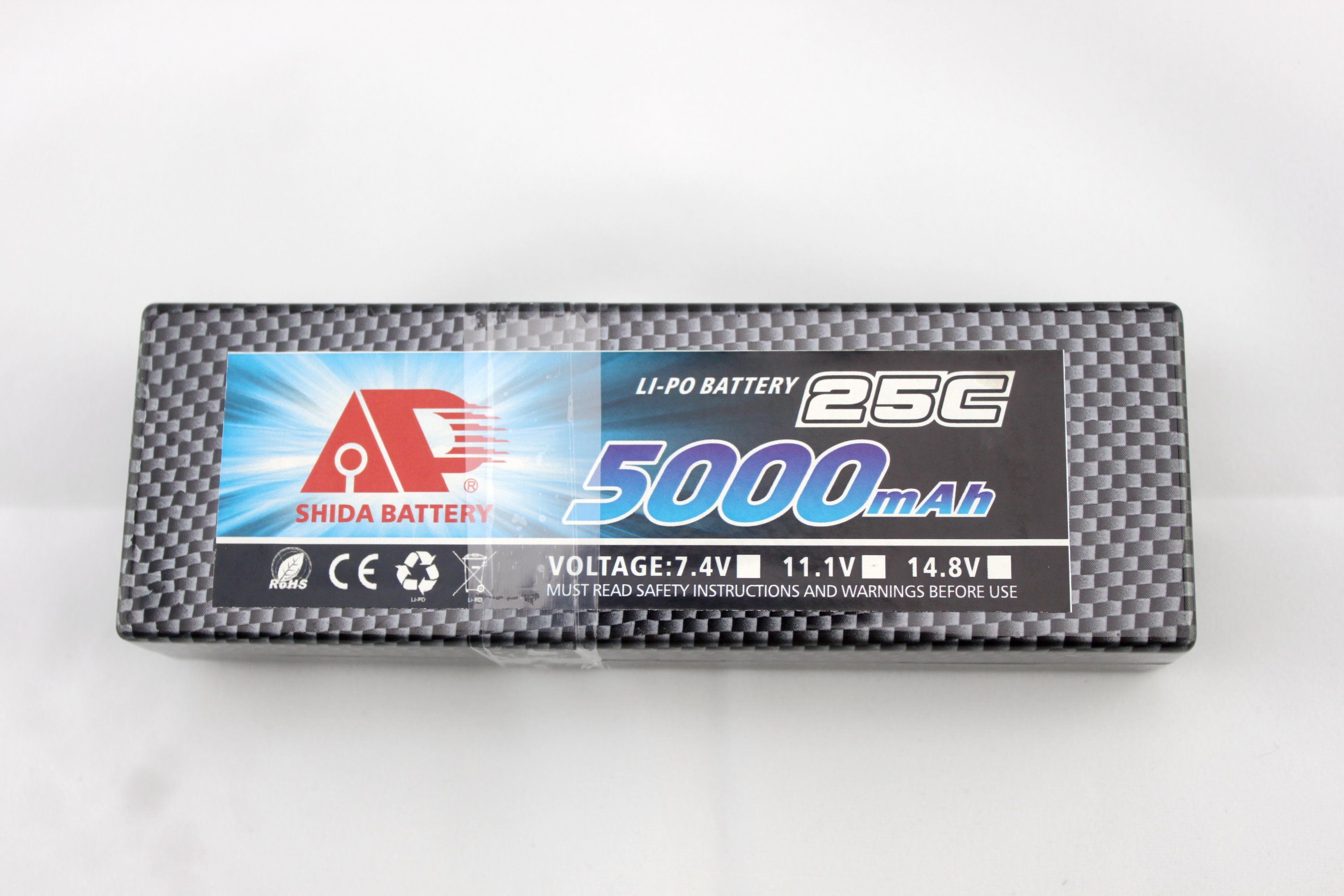 5000mAh 7.4V Hard Case Lithium Polymer Battery for R/C Car