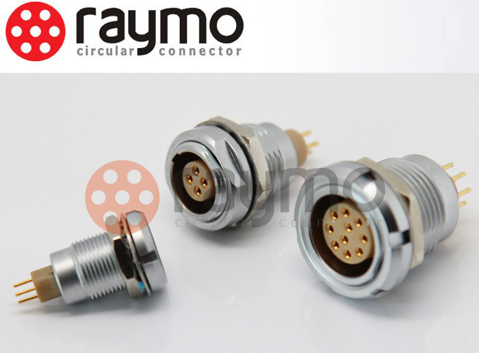 Raymo 2b 2 Pin Egg ECG Circular Panel Socket/Connector
