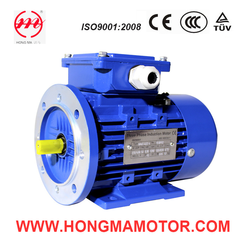 2hma Aluminium Three Phase Asynchronous Induction High Efficiency Electric Motor