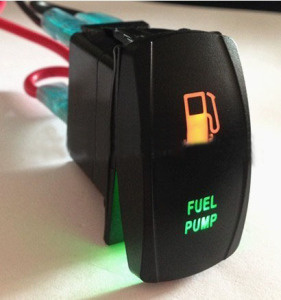 Waterproof Marine Rocker Switch Dual Color LED Light Switch