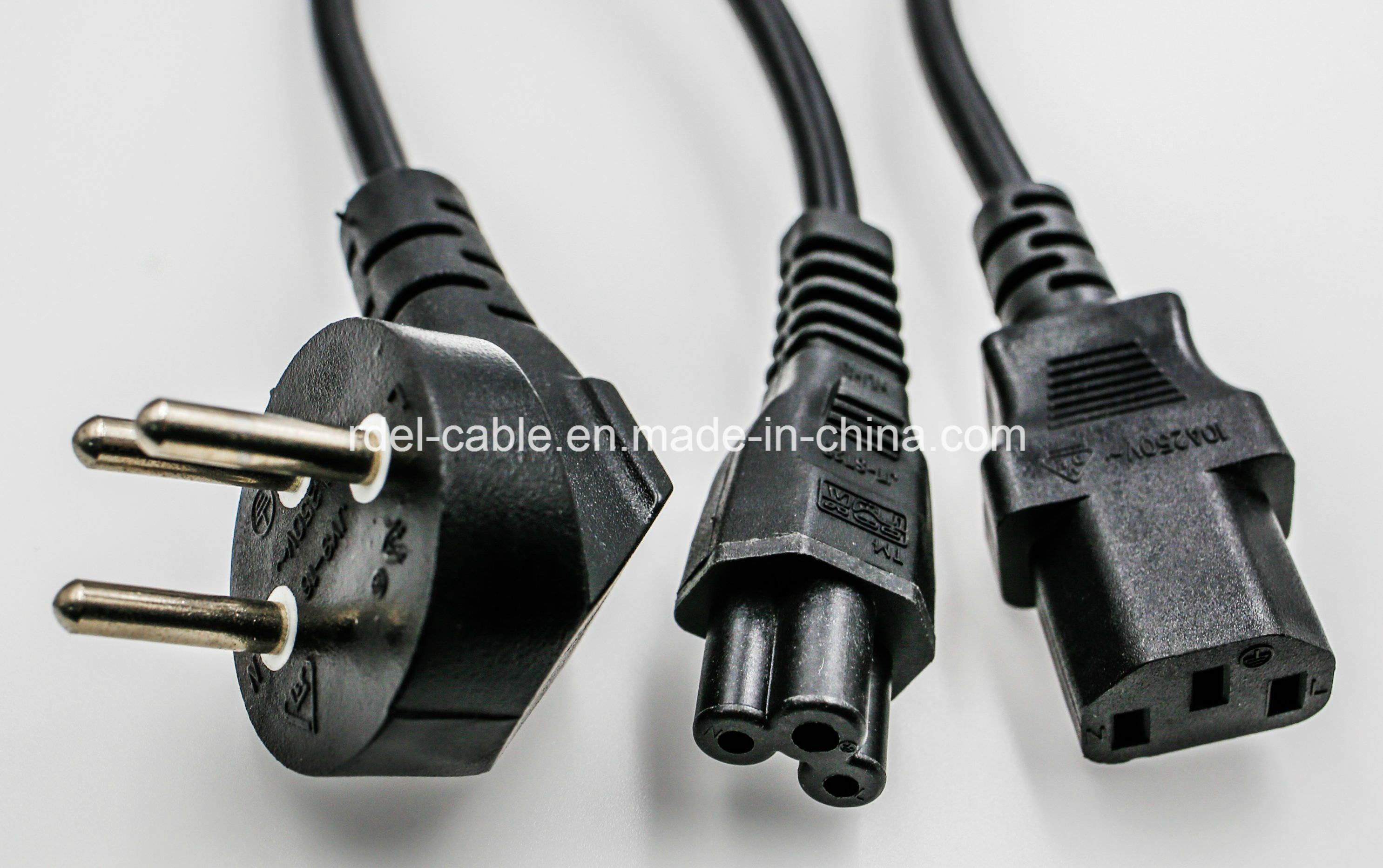 Sii Approval Israel Si32 to IEC C13 3pin 3G0.75mm2 Power Cord