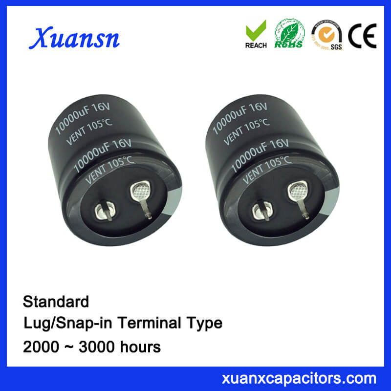 Snap in 10000UF 16V Capacitor Electrolytic 3000hours