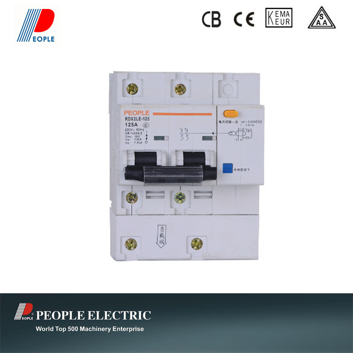 ELCB with Overcurrent Protection Rdx2le-125 2p