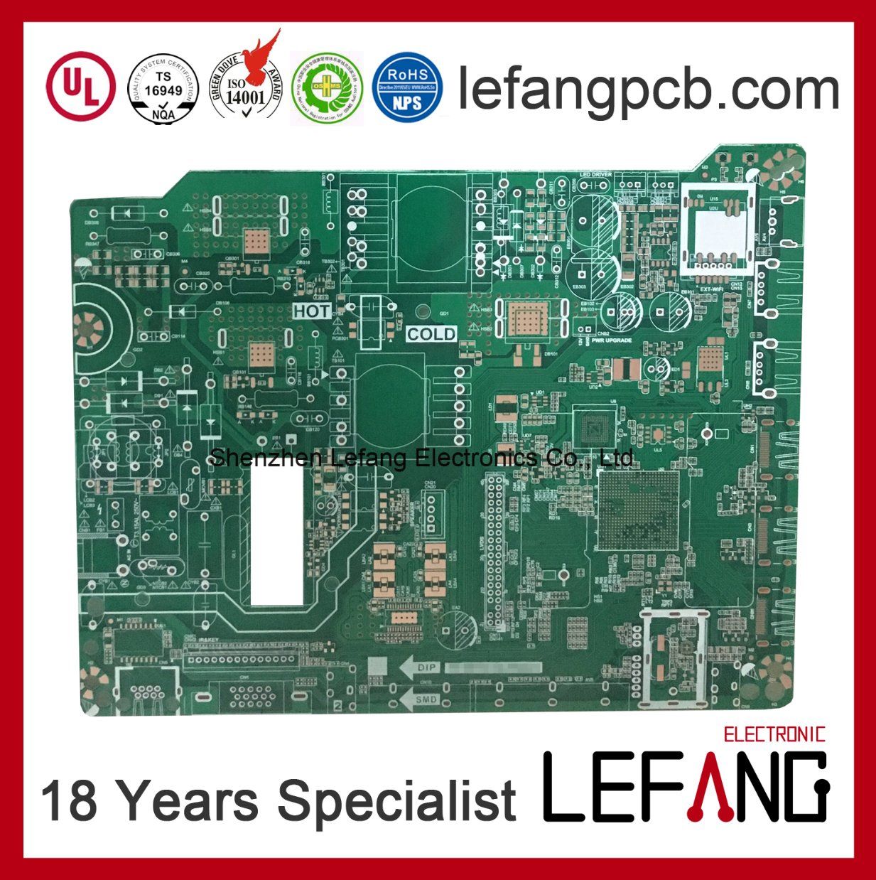 UL Approved PCB Board PCB Manufacuring for Security Surveillance