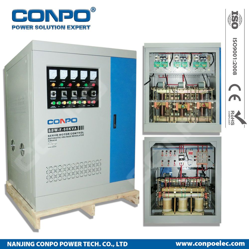 SBW-F-60kVA 3phase Split-Phase, Industrial-Grade Compensated Voltage Stabilizer/Regulator