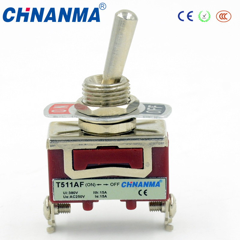 Screw Terminal Spring Return (ON) off Toggle Switch