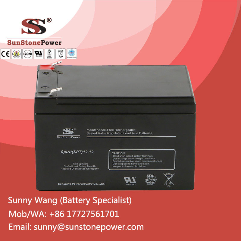 12V 12ah Sealed Maintenance Free AGM Type UPS Battery