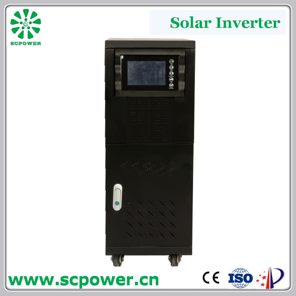 LCD Display Single Phase High Frequency 15-20kVA on Line Solar Inverter