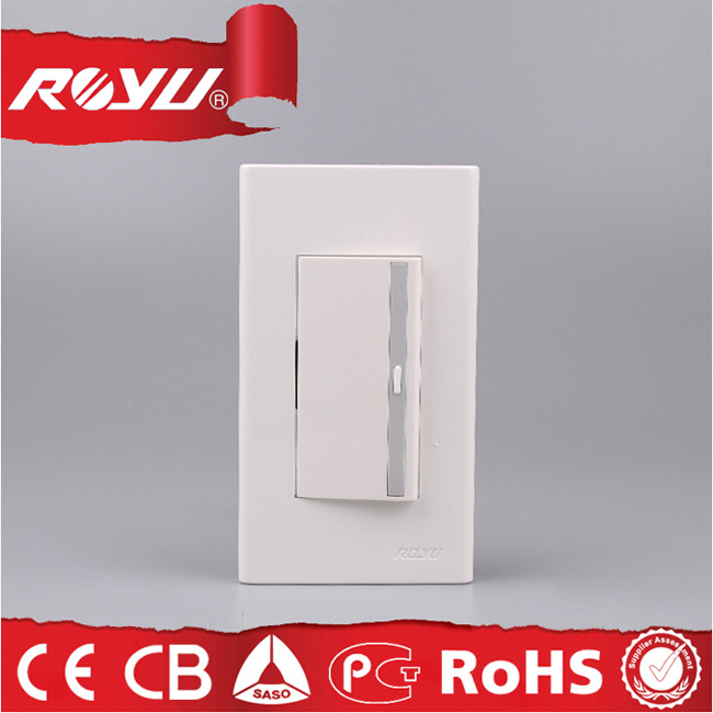 Household 1 Gang Broad Rocker Remote Control Wall Switch