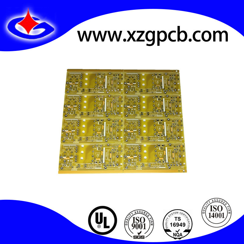 Yellow Solder Mask 4 Layer GPS PCB
