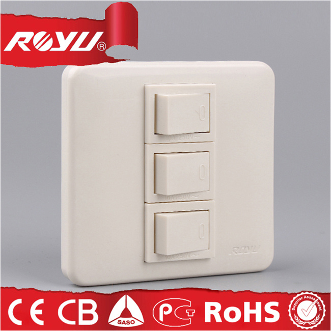 Module Type 2*4 Inch 3 Gang Power Supply Switch