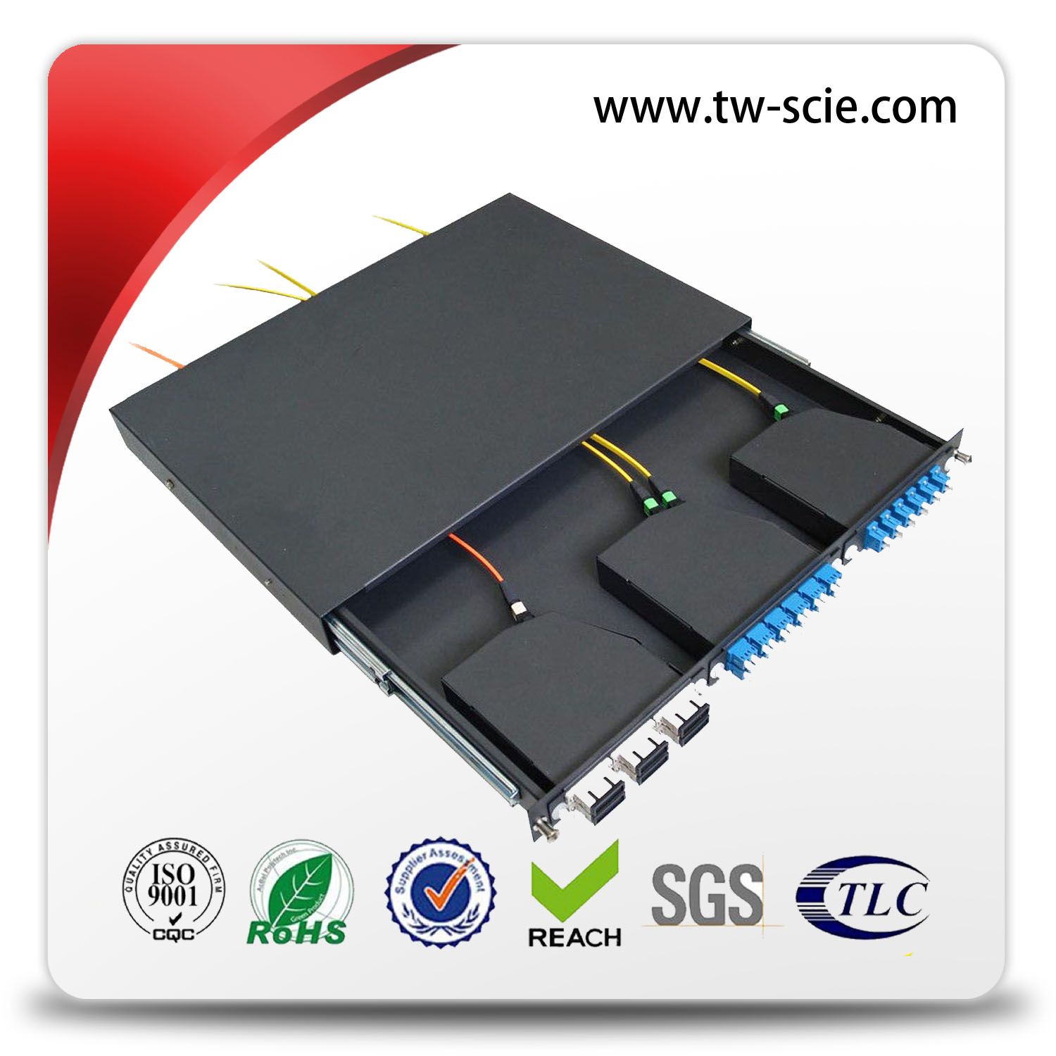 1.2mm Simplex / Duplex 1u Patch Panel for Sc LC MPO Cassette