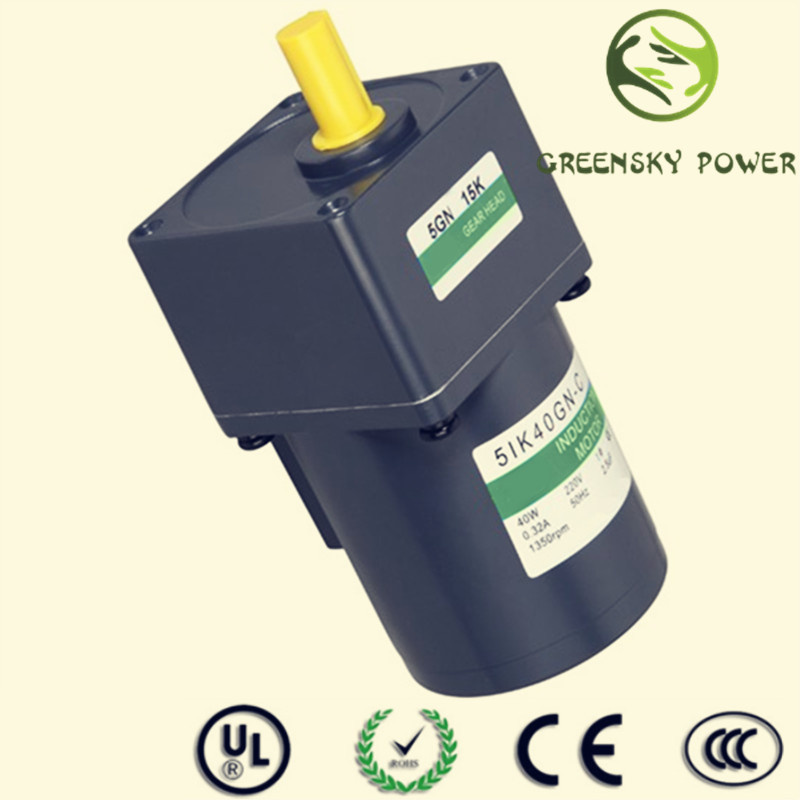 120W 90mm Single / Three Phase Electric AC Induction Motor