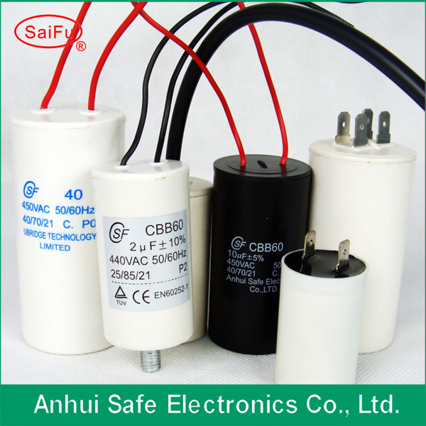 AC Motor Run/Start Capacitor Plastic Round Type