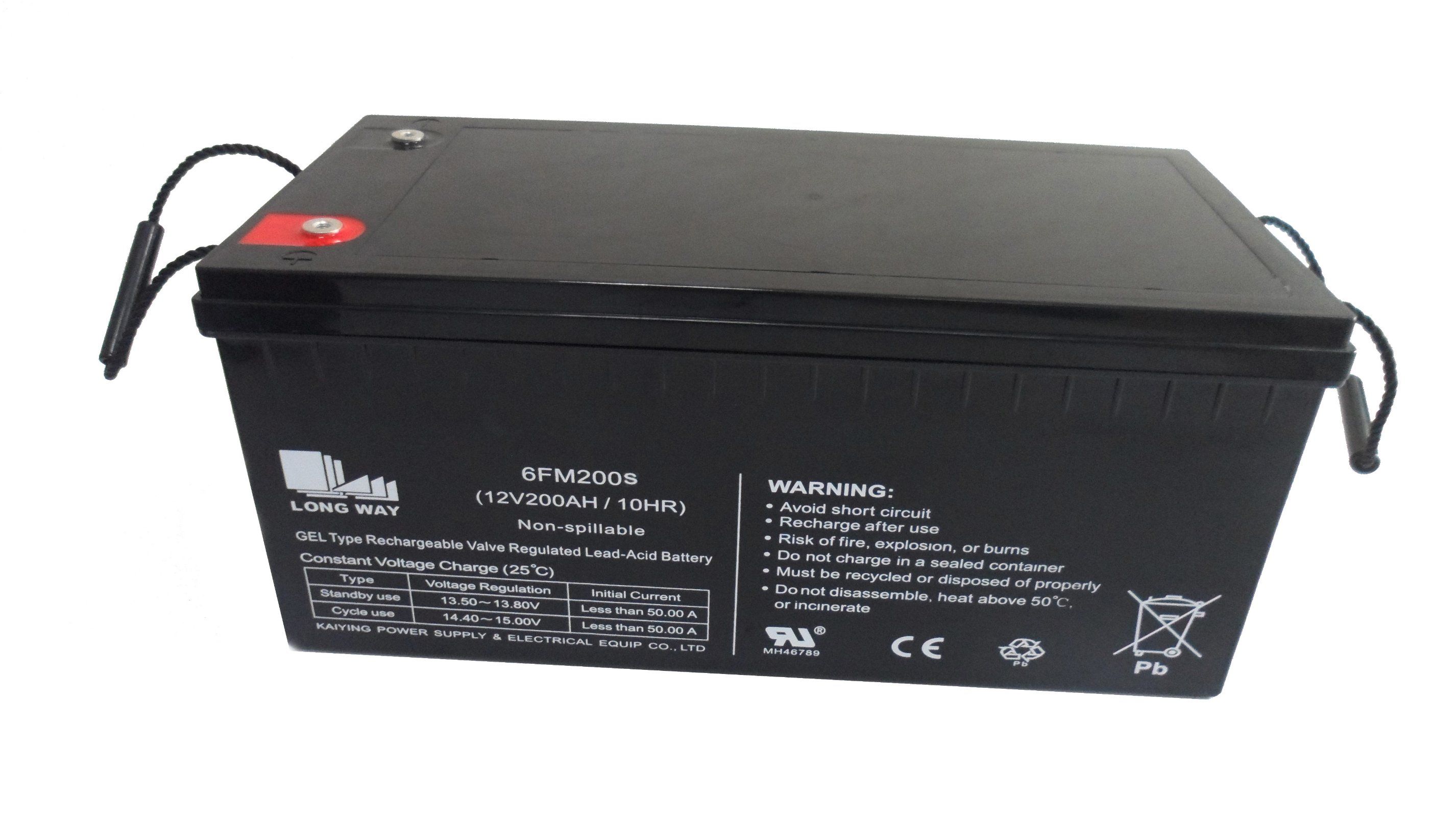 12V200ah AGM Battery Gel Battery for Solar Tracker
