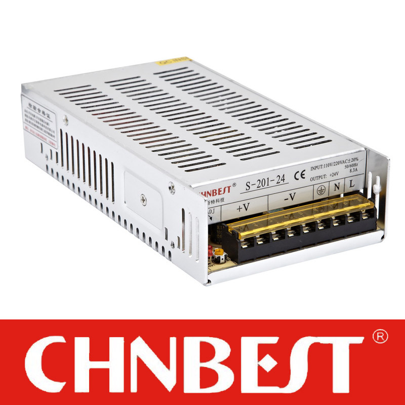201W 24VDC 8.5A AC/DC Switching Power Supply (S-201-24)