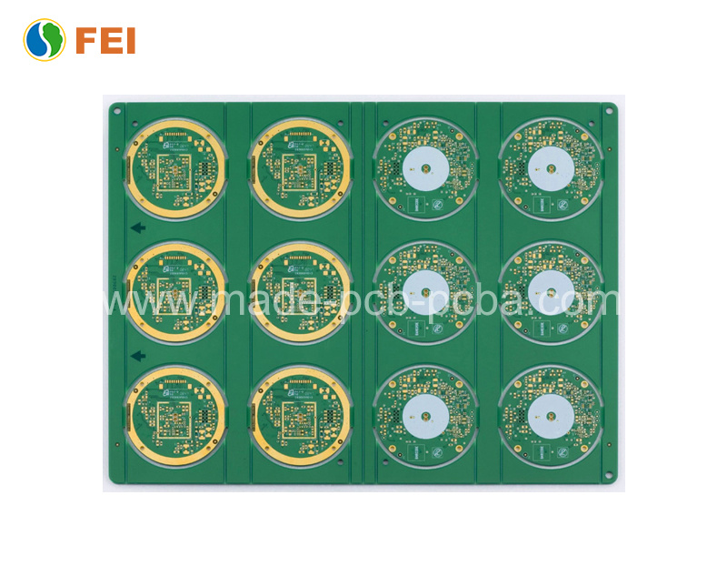 Multilayer PCB with Immersion Gold-Plated Finish Lead-Free Made of Fr4 Used for Home Appliances