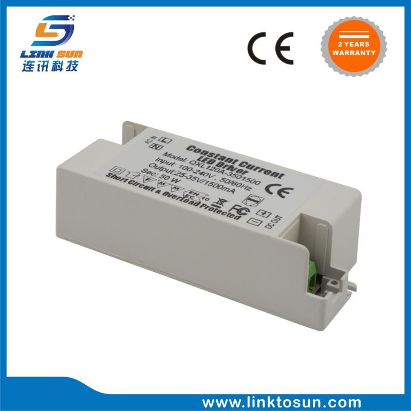 No Flicker Constant Current 50W 25-35V 1.5A LED Driver