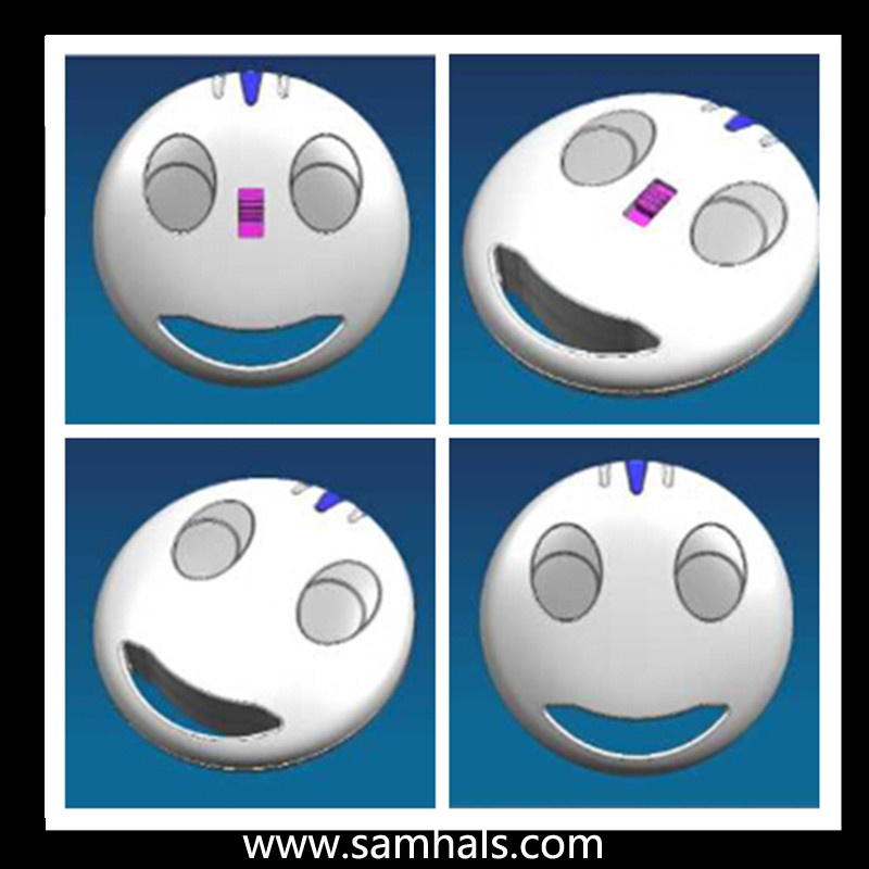 Wireless Remote Control Duplicator with Smile Faces Plastic Case.