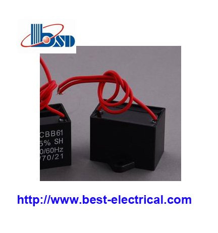 Fan Capacitor (CBB61) , Square Fan Capacitor with UL, CE Certificate