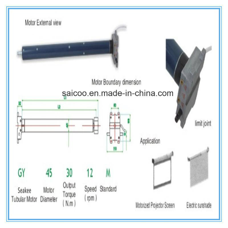 Automatic Roller Shutter Door AC Tubular Motor