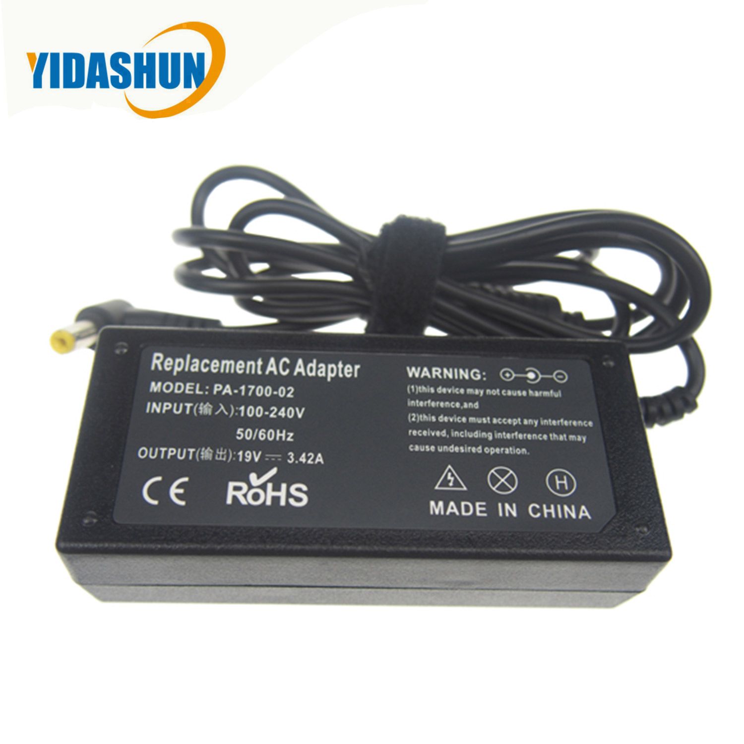 19V 3.42A 65W AC/DC Adapter Charger Power for Asus R33030 N17908 V85 5.5*2.5mm