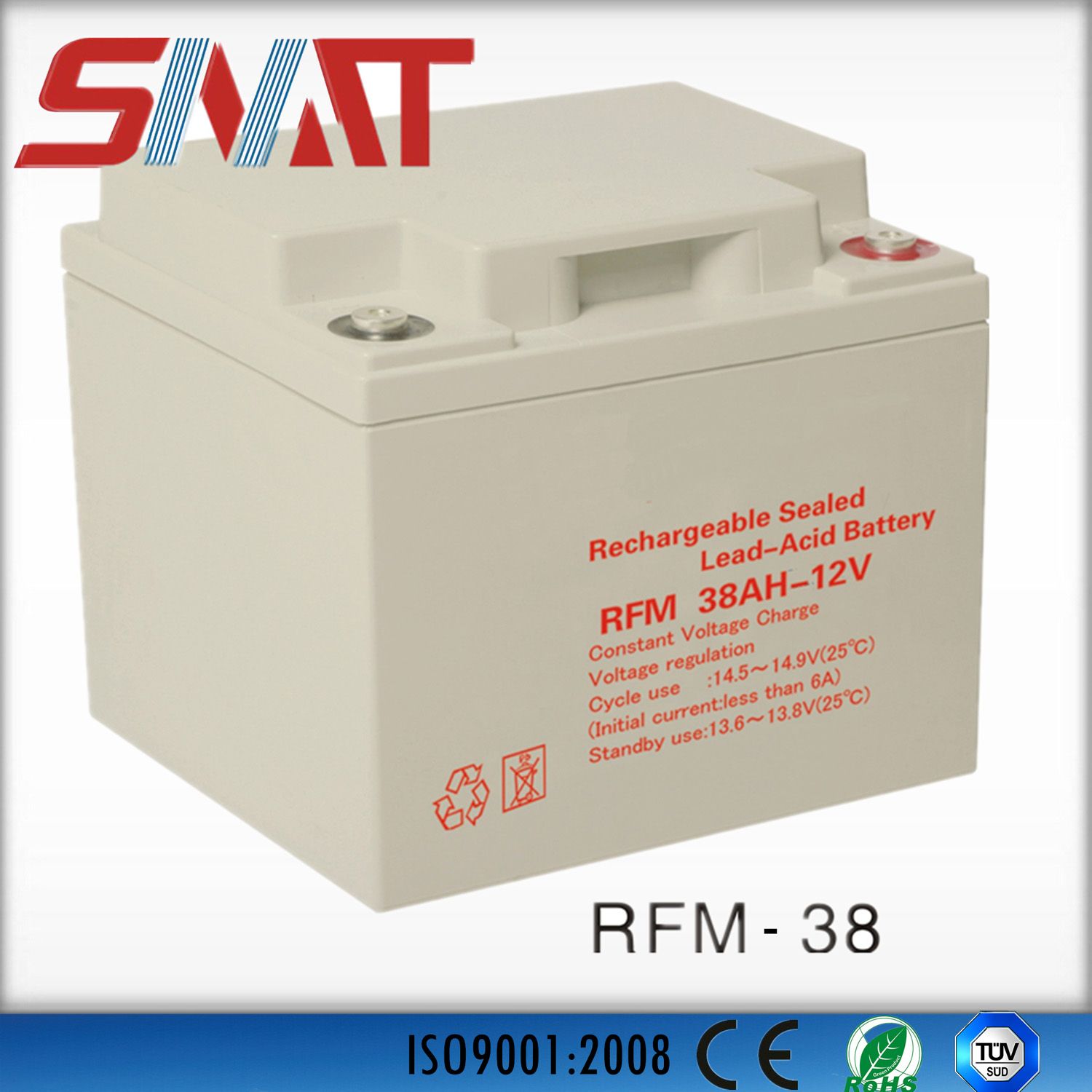 12V 38ah Rechargeable Battery for Power System