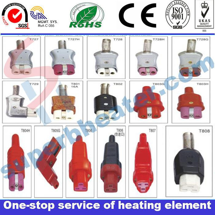 High Temperature Plugs for Injection Molding Machine and Band Heaters