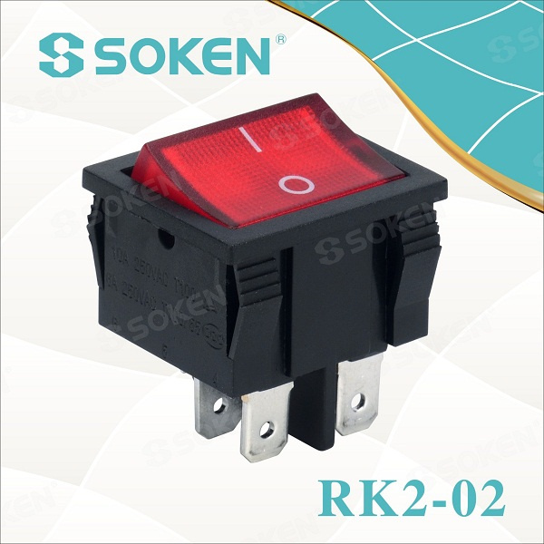 Rk2-02 on off on 6 Pins Rocker Switch CQC