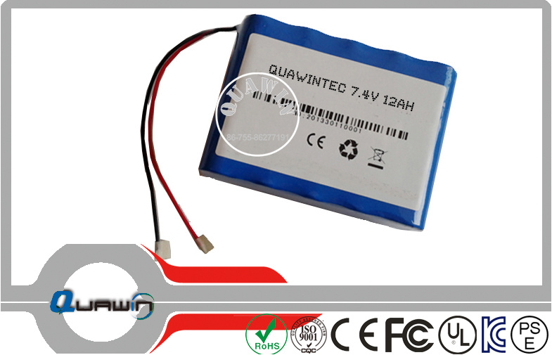2s5p 7.4V 12000mAh Lithium Battery