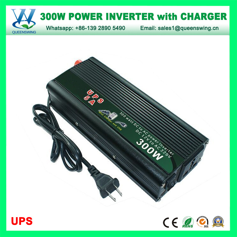 300W DC to AC Power Inverter with 5A Charger (QW-M300UPS)