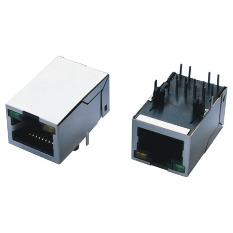 90 Degree Network Jack RJ45 Connector with Magnetics